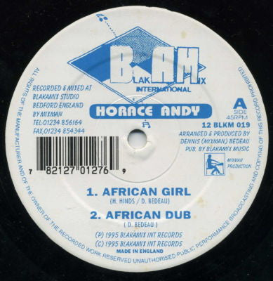 Horace Andy : African Girl (12")