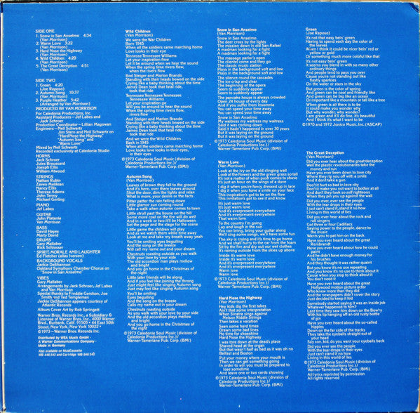 Van Morrison : Hard Nose The Highway (LP, Album, RP, Gat)