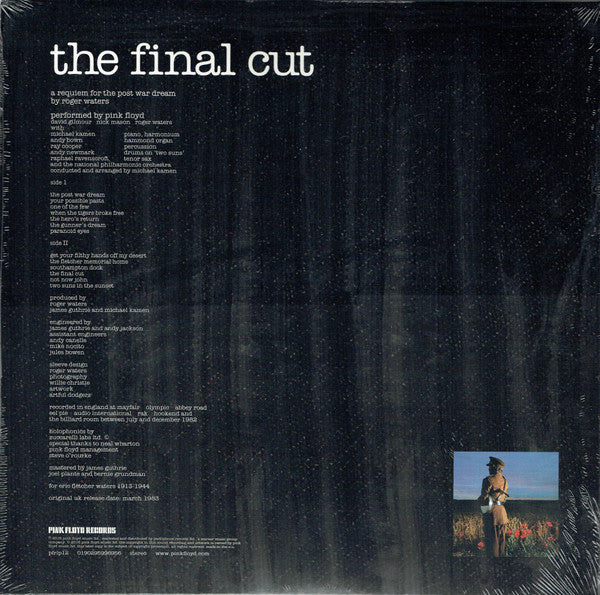 Pink Floyd : The Final Cut (LP, Album, RE, RM, 180)