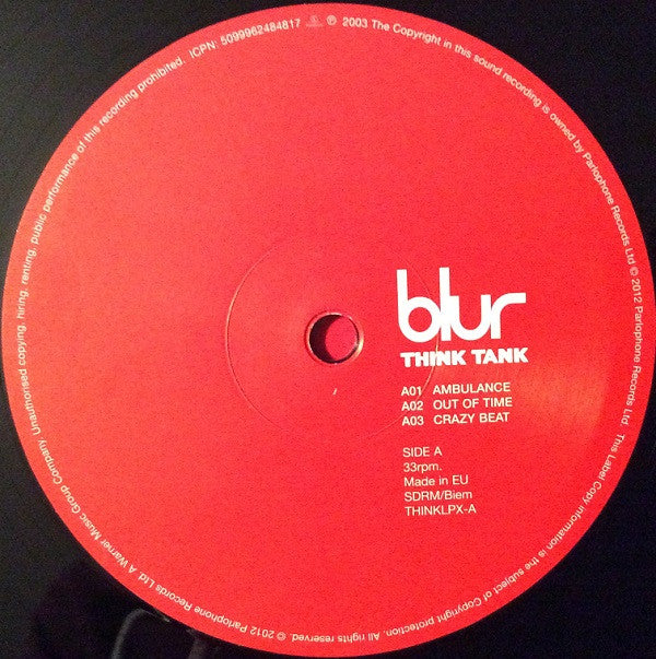 Blur : Think Tank (2xLP, Album, RE, War)