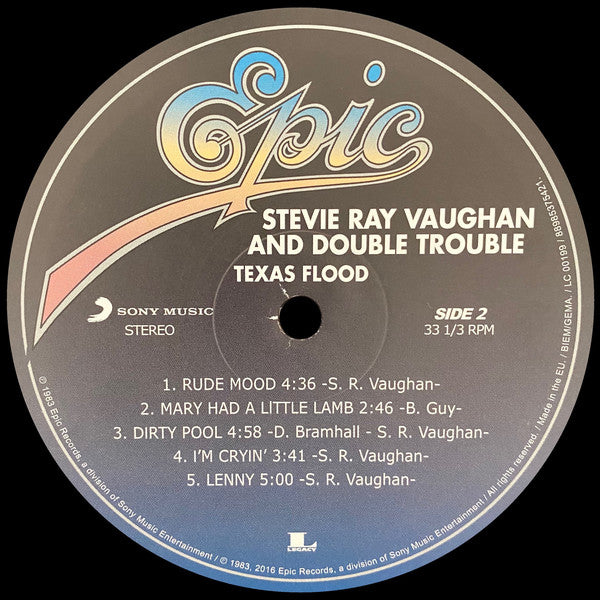 Stevie Ray Vaughan And Double Trouble* : Texas Flood (LP, Album, RE, 180)