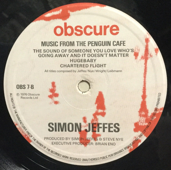 Simon Jeffes - Performed By Members Of The Penguin Café Orchestra* : Music From The Penguin Café (LP, Album, RE)