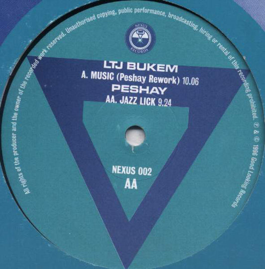 LTJ Bukem / Peshay : Music (Peshay Rework) / Jazz Lick (12")