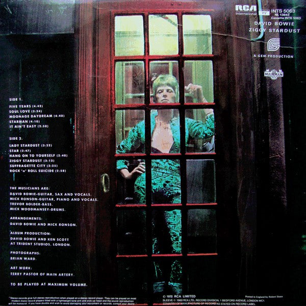 David Bowie : The Rise And Fall Of Ziggy Stardust And The Spiders From Mars (LP, Album, RE)