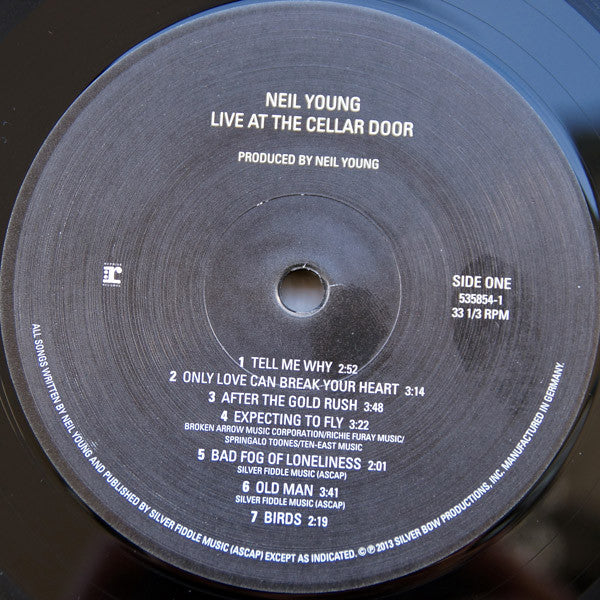 Neil Young : Live At The Cellar Door (LP, Album, 180)