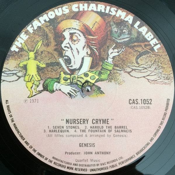 Genesis : Nursery Cryme (LP, Album, RP, Lar)