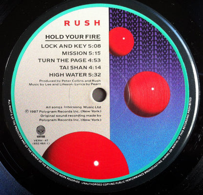Rush : Hold Your Fire (LP, Album)