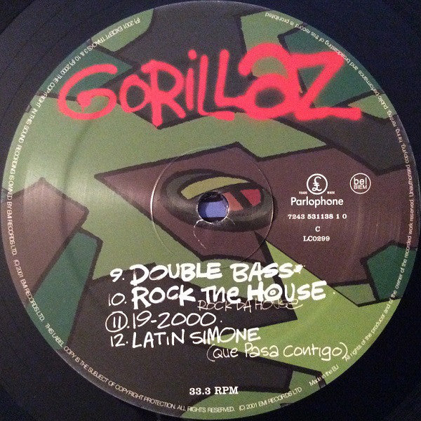 Gorillaz : Gorillaz (2xLP, Album, RE, Gat)