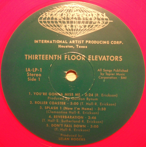 13th Floor Elevators : The Psychedelic Sounds Of The 13th Floor Elevators (LP, Album, RE, Red)