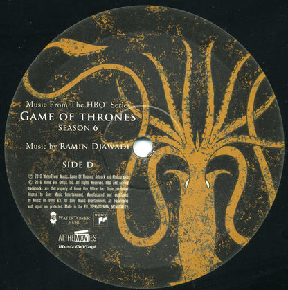 Ramin Djawadi : Game Of Thrones (Music From The Hbo Series) Season 6  (2xLP, Album, 180 + LP, S/Sided, Etch)