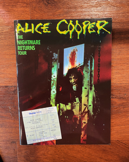 Alice Cooper Programme & Ticket